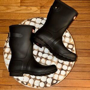 Hunter Black Waterproof Rainboots